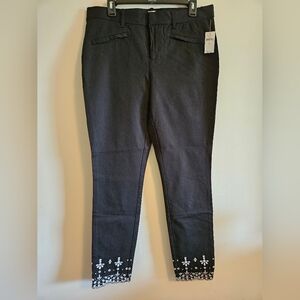 GAP NWT Black Ankle Pants 12 Tall